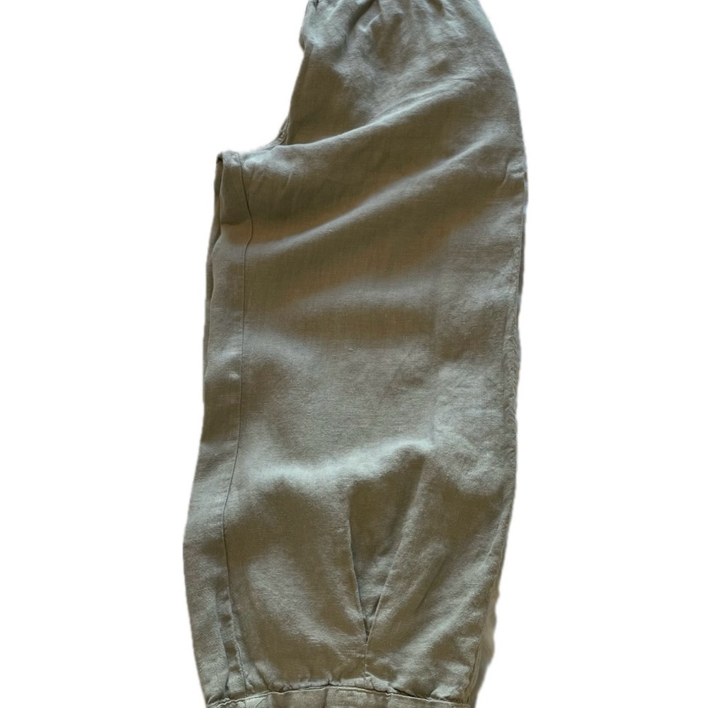 Women’s Linen Crop Cuffed Pull On Pants Medium by Cut Loose - Picture 12 of 12